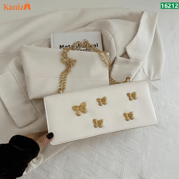 Butterfly Party Shoulder Bag | Elegant Chain Strap Evening Purse