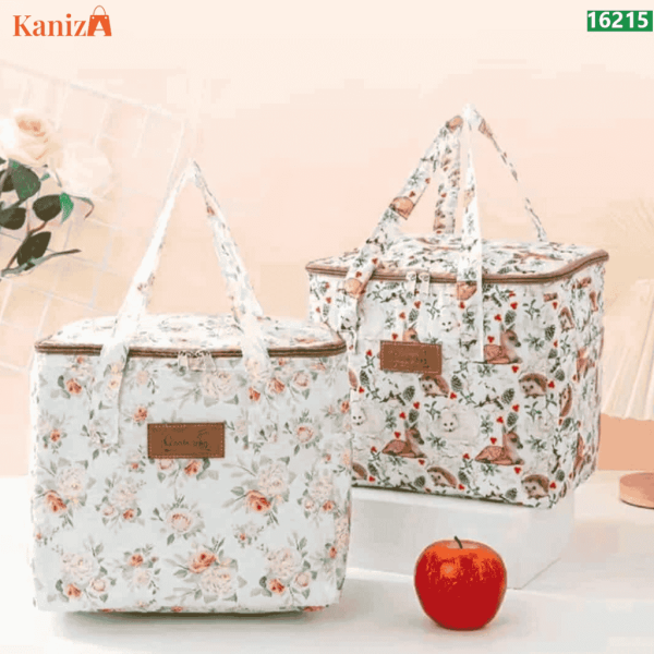 Printed Lunch & Outdoor Picnic Bag – Insulated Thermal Food Carrier