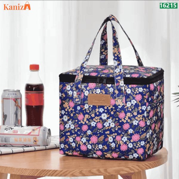 Printed Lunch & Outdoor Picnic Bag – Insulated Thermal Food Carrier