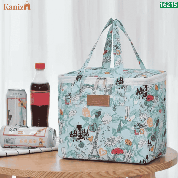 Printed Lunch & Outdoor Picnic Bag – Insulated Thermal Food Carrier