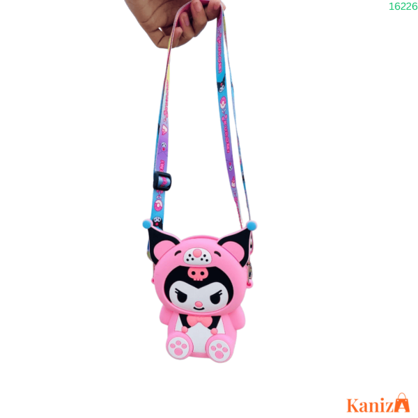 BUY Cute Cartoon Mini Crossbody Bag | Kawaii Kuromi Silicone Coin Purse for Kids