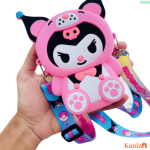 BUY Cute Cartoon Mini Crossbody Bag | Kawaii Kuromi Silicone Coin Purse for Kids