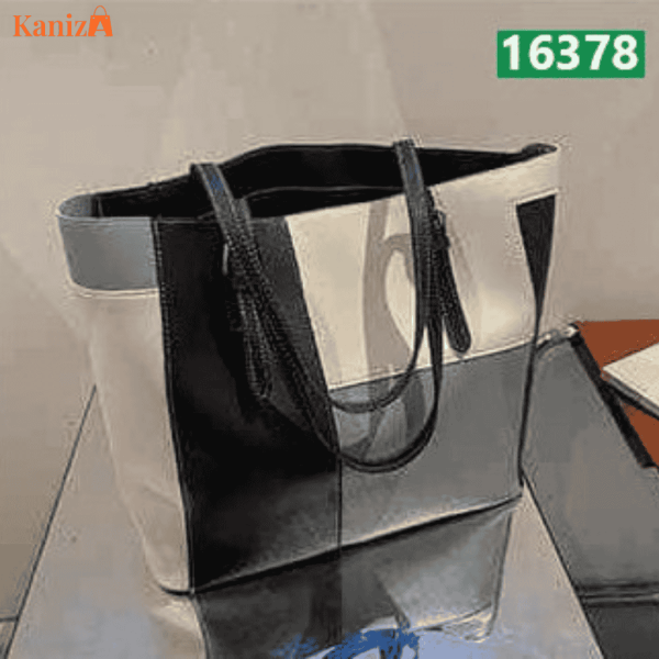 Buy Fashionable Spacing Tote Bag | Modern Color-Block Handbag