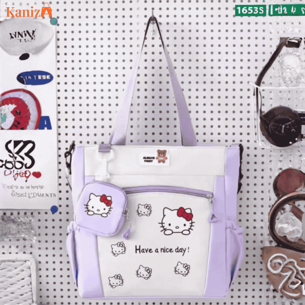 BUY Cute Hello Kitty School Bag for Girls in Bangladesh | Lightweight & Washable