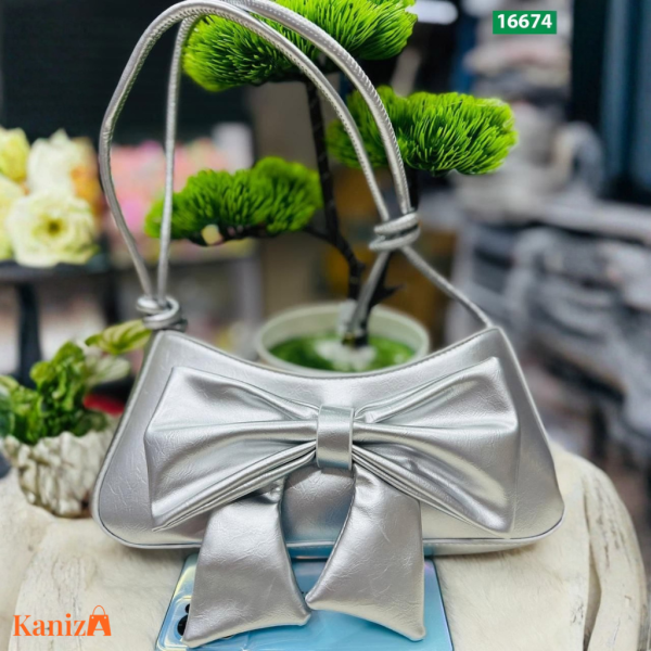 Buy New Retro Long Purse for Women in Bangladesh | Stylish Bow Shoulder Bag