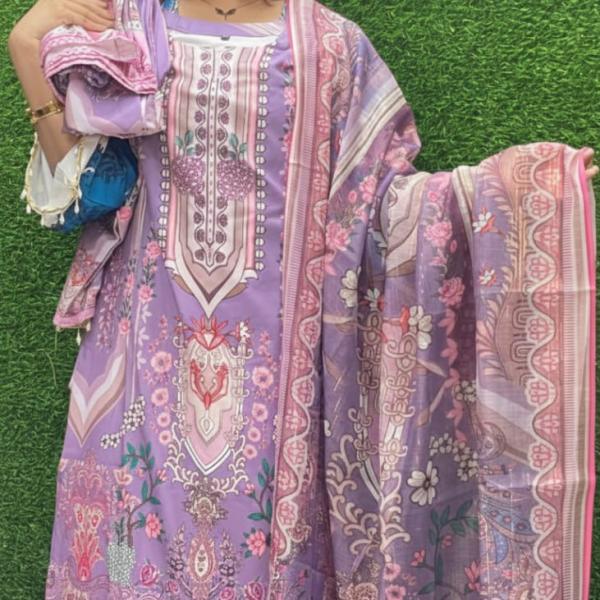 High Quality Ready-Made Micro Fabric Three Piece - আভিজাত্যপূর্ণ রেডিমেড থ্রি-পিস কালেকশন