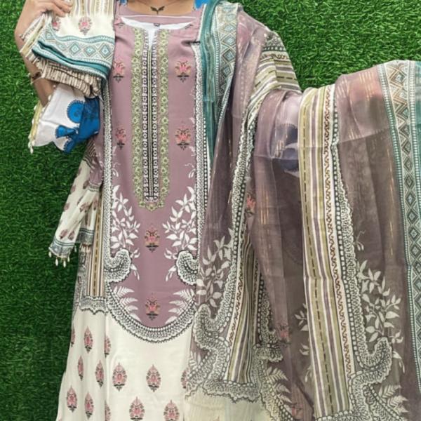 High Quality Ready-Made Micro Fabric Three Piece - আভিজাত্যপূর্ণ রেডিমেড থ্রি-পিস কালেকশন