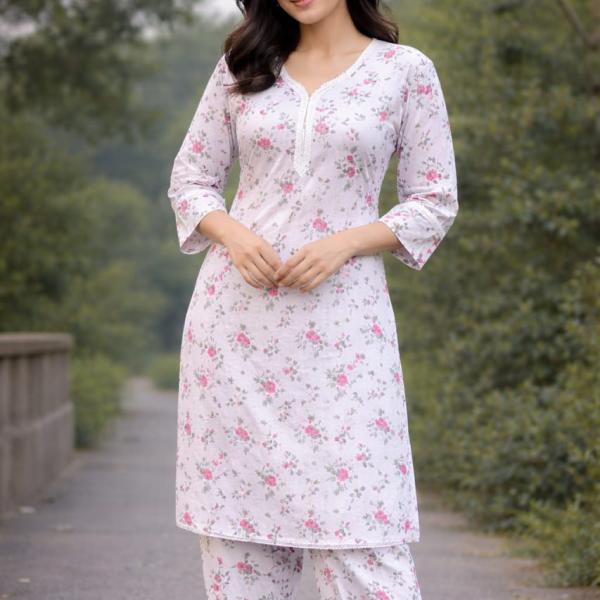 Premium Quality Floral Two Piece Set - আরামদায়ক ও স্টাইলিশ টু-পিস কালেকশন