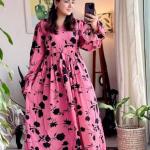 New Porie Gown Collection - সুইচ সিল্ক ডিজিটাল স্কিন প্রিন্ট পরী গ্রাউন